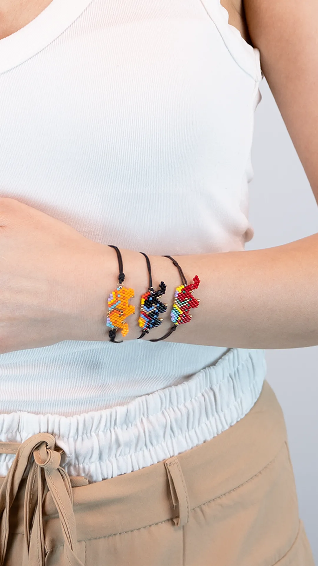 Fil Motifli Miyuki Bileklik